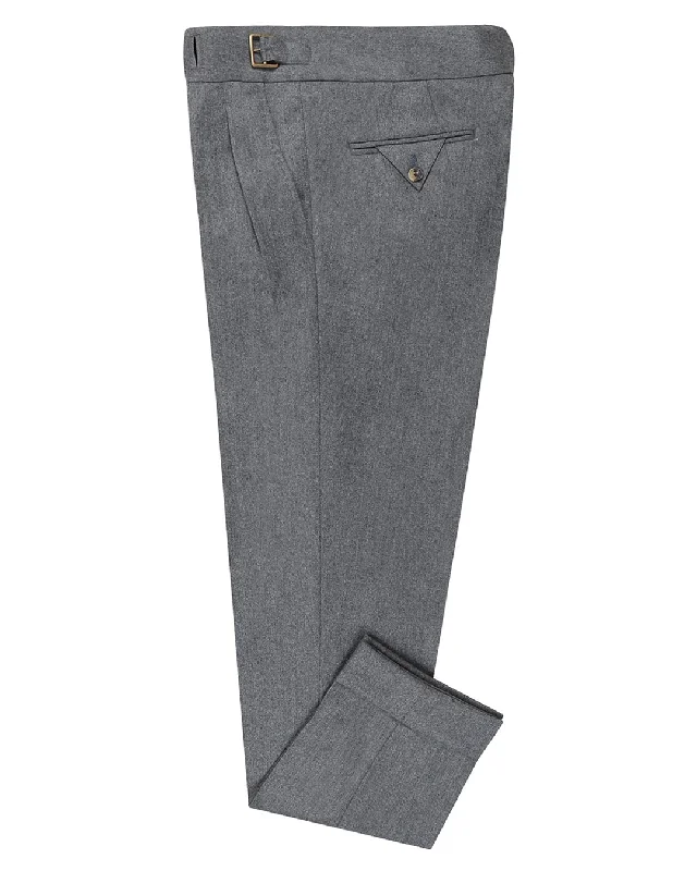 Men’s modern-fit dress pants-Gurkha Pant in Vitale Barberis Canonico - Flannels Grey