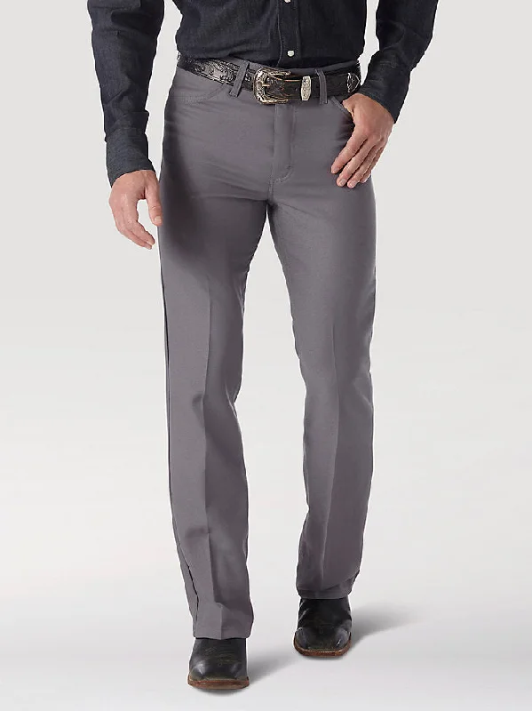 Men’s slim-fit cargo pants-Wrangler Men's Wrancher Gray Dress Pants