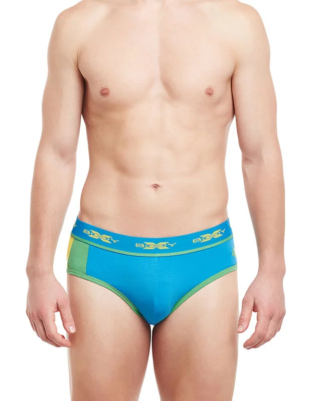 men's breathable trunks-Body X Fusion Briefs-BX02B Brilliant Blue