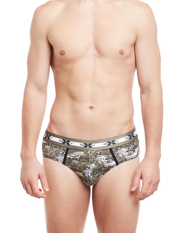 men's eco-friendly underwear-Body X Printed Briefs-BX01B-10