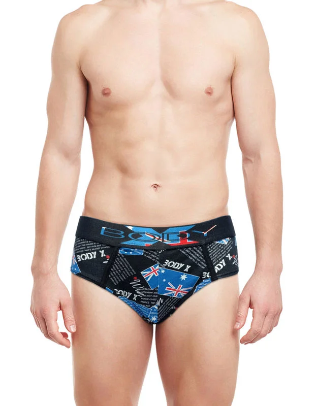 men's slim-fit underwear-Body X Printed Briefs-BX01B-PRINT-6