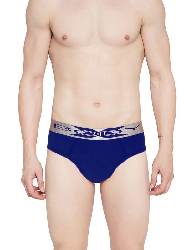 men's anti-slip underwear-BodyX Men Briefs BX32B-D.Blue