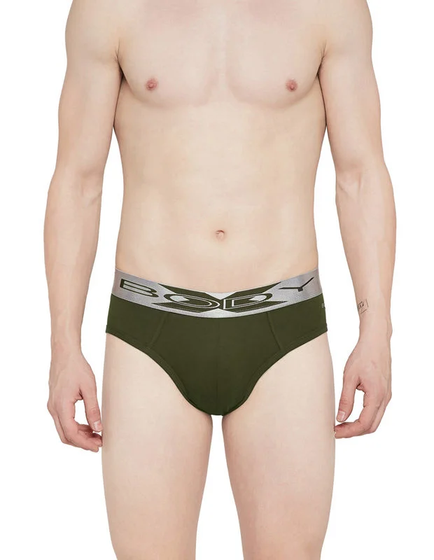 men's everyday underwear-BodyX Men Briefs BX32B-Olive