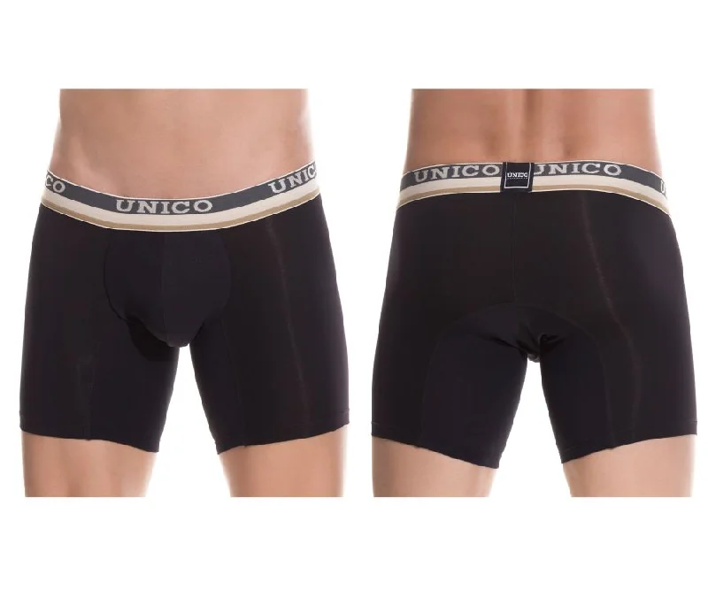 men's fitted briefs-Unico 1802010023599 Boxer Briefs Visionario Color Black